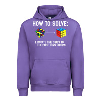 Tulip youth rubiks cube rotate the sides to the position shown cube Urban Hoodie - DesigneFamous