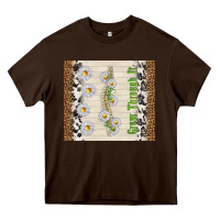 Chocolate Brown grow through it Heavy Core Tee - TumblerDesignByShophia