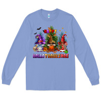 Colony Blue happy hallothanksmas Long Sleeve Tee - FaDigitalArtStudio