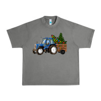 Tornado Blue Christmas Tractor Urban Heavy Tee - RanaPortraitStore