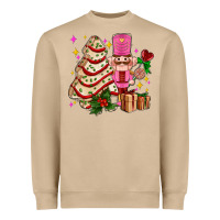 Mushroom christmas tree cake and nutcracker with gifts ado Heavyweight Sweatshirt - AdoDesignShop