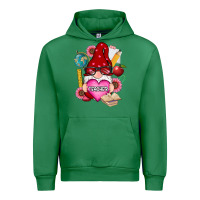 Emerald valentines day teacher gnome Urban Hoodie - RanaPortraitStore