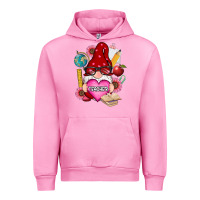 Fuchsia Pink valentines day teacher gnome Urban Hoodie - RanaPortraitStore