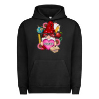 Pigment Black valentines day teacher gnome Urban Hoodie - RanaPortraitStore