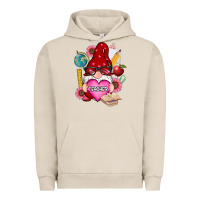 Pigment French Oak valentines day teacher gnome Urban Hoodie - RanaPortraitStore