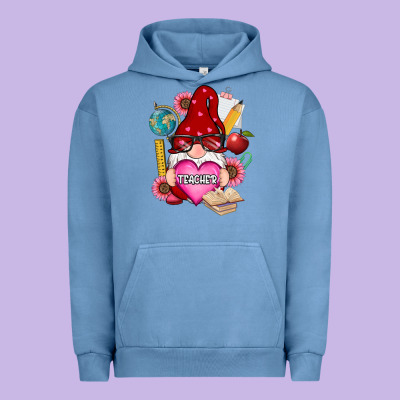 Valentines Day Teacher Gnome Urban Hoodie Designed By Ranaportraitstore