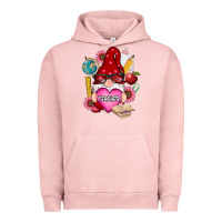Pigment Salmon valentines day teacher gnome Urban Hoodie - RanaPortraitStore