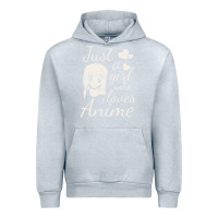 Heather Grey just a girl who loves anime Urban Hoodie - DesigneFamous