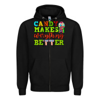 Black candy makes everything better Zipper Hoodie - AdoDesignShop