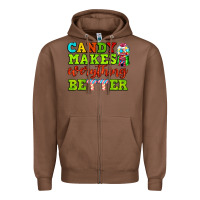 Chestnut candy makes everything better Zipper Hoodie - AdoDesignShop