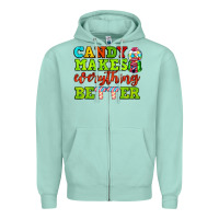 Seafoam candy makes everything better Zipper Hoodie - AdoDesignShop