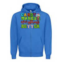 True Royal candy makes everything better Zipper Hoodie - AdoDesignShop