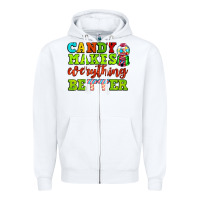 White candy makes everything better Zipper Hoodie - AdoDesignShop