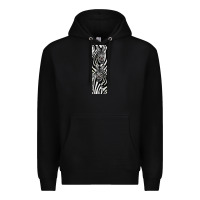 Black Zebra Premium Hoodie - LillyAllenDesigns