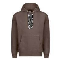 Coffee Zebra Premium Hoodie - LillyAllenDesigns