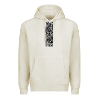 Oatmeal Heather Zebra Premium Hoodie - LillyAllenDesigns