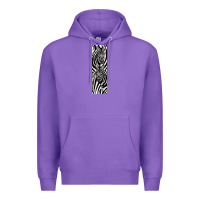 Purple Zebra Premium Hoodie - LillyAllenDesigns