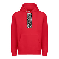 Red Zebra Premium Hoodie - LillyAllenDesigns