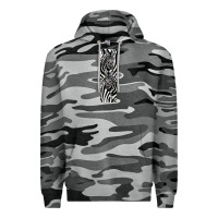 Slate Camo Zebra Premium Hoodie - LillyAllenDesigns