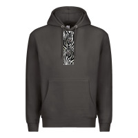 Smoke Zebra Premium Hoodie - LillyAllenDesigns