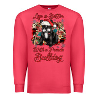 Christmas Life Is Better With A French Bulldog Premium Sweatshirt | Teevron