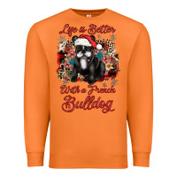 Carrot christmas life is better with a french bulldog Premium Sweatshirt - JahusDesignShop