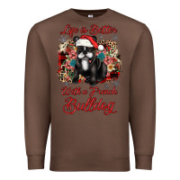Chestnut christmas life is better with a french bulldog Premium Sweatshirt - JahusDesignShop