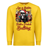 Lemon christmas life is better with a french bulldog Premium Sweatshirt - JahusDesignShop