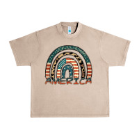 French Oak America rainbow Urban Heavy Tee - FaDigitalArtStudio