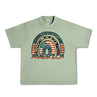 Oil Green America rainbow Urban Heavy Tee - FaDigitalArtStudio