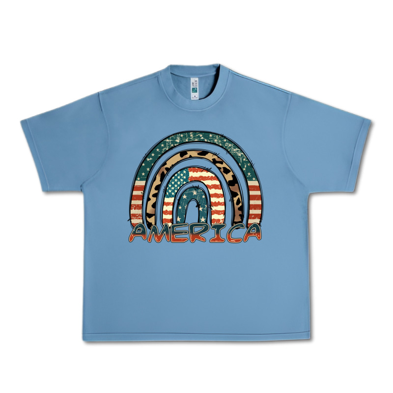 America Rainbow Urban Heavy Tee by FaDigitalArtStudio | Teevron