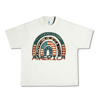Pistachio America rainbow Urban Heavy Tee - FaDigitalArtStudio