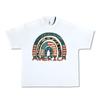 White America rainbow Urban Heavy Tee - FaDigitalArtStudio