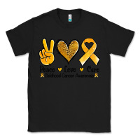 Black peace love cure childhood cancer Classic Tee - Jasminsmagicworld