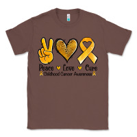 Chestnut peace love cure childhood cancer Classic Tee - Jasminsmagicworld