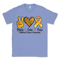 Colony Blue peace love cure childhood cancer Classic Tee - Jasminsmagicworld