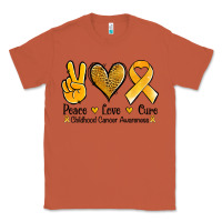 Copper peace love cure childhood cancer Classic Tee - Jasminsmagicworld