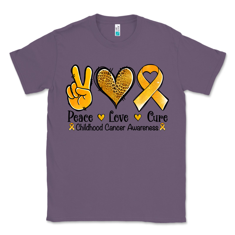 Peace Love Cure Childhood Cancer Classic Tee by Jasminsmagicworld | Teevron