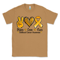 Toasted Coconut peace love cure childhood cancer Classic Tee - Jasminsmagicworld