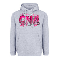 Heather Grey breast cancer cna certified nursing assistant Heavyweight Hoodie - JahusDesignShop