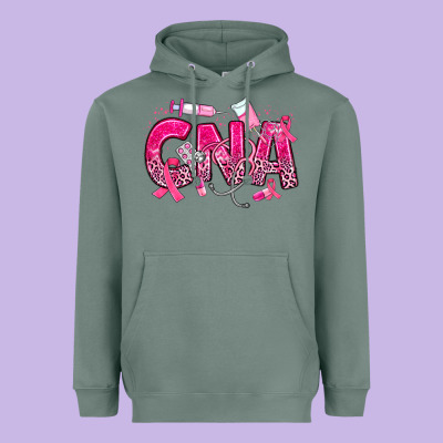 Breast Cancer Cna Certified Nursing Assistant Heavyweight Hoodie Designed By Jahusdesignshop