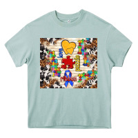 Arona love puzzle ribbon Heavy Core Tee - TumblerDesignByShophia