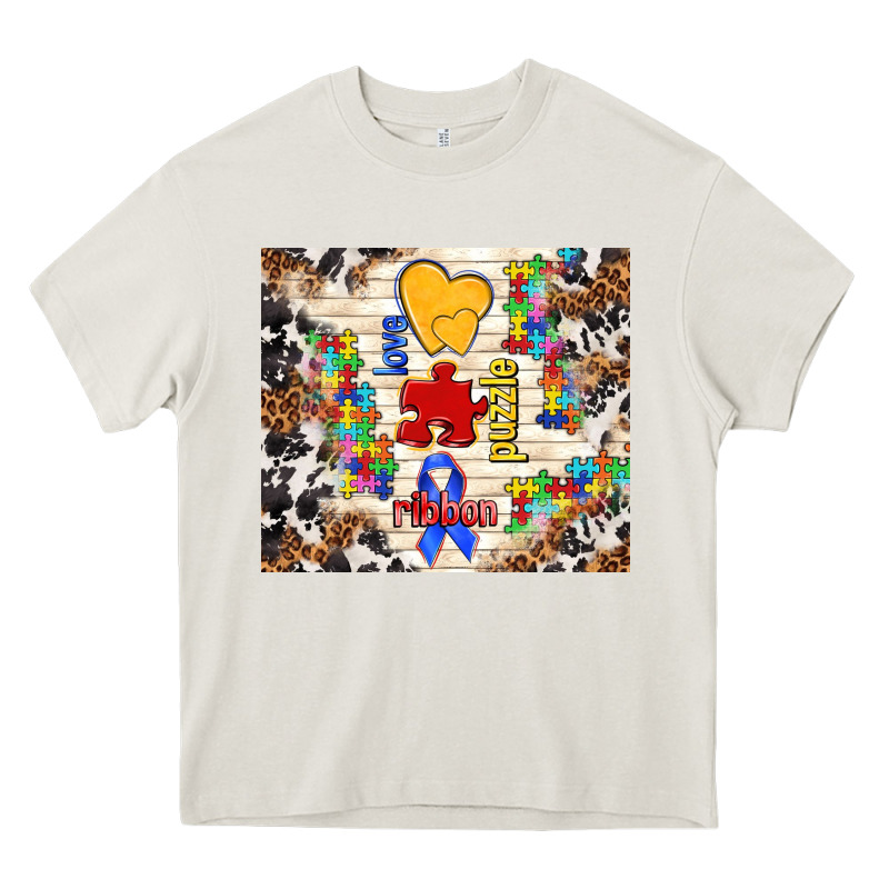 Love Puzzle Ribbon Heavy Core Tee by TumblerDesignByShophia | Teevron