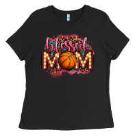 Black blessed basketball mom lightbulb letters Ladies Tee - OliviaCreatesArt