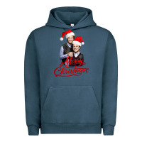 Pigment Midnight Navy Step Brothers - merry christmas - happy xmas Urban Hoodie - DesigneFamous