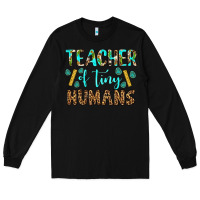 Black teacher of tiny humans Long Sleeve Tee - BundleAndBundleShop