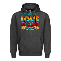 Charcoal Heather in valentines day love is everywhere Zipper Hoodie - AdoDesignShop