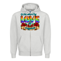 Dove Grey in valentines day love is everywhere Zipper Hoodie - AdoDesignShop