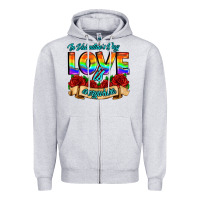 In Valentines Day Love Is Everywhere Zipper Hoodie | Teevron