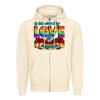 Sandshell in valentines day love is everywhere Zipper Hoodie - AdoDesignShop